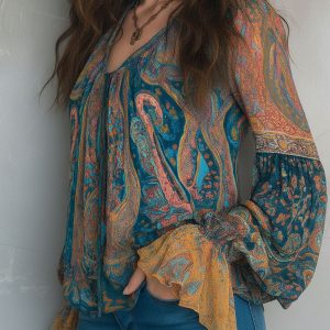 Cyrano | Elegant Flowy Womens Blouse - Image 4