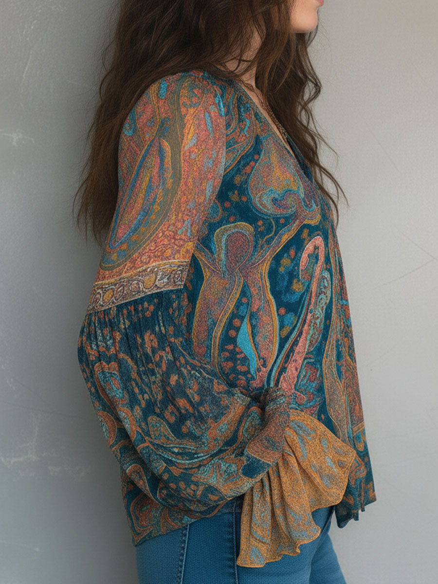 Cyrano | Elegant Flowy Womens Blouse - Image 5