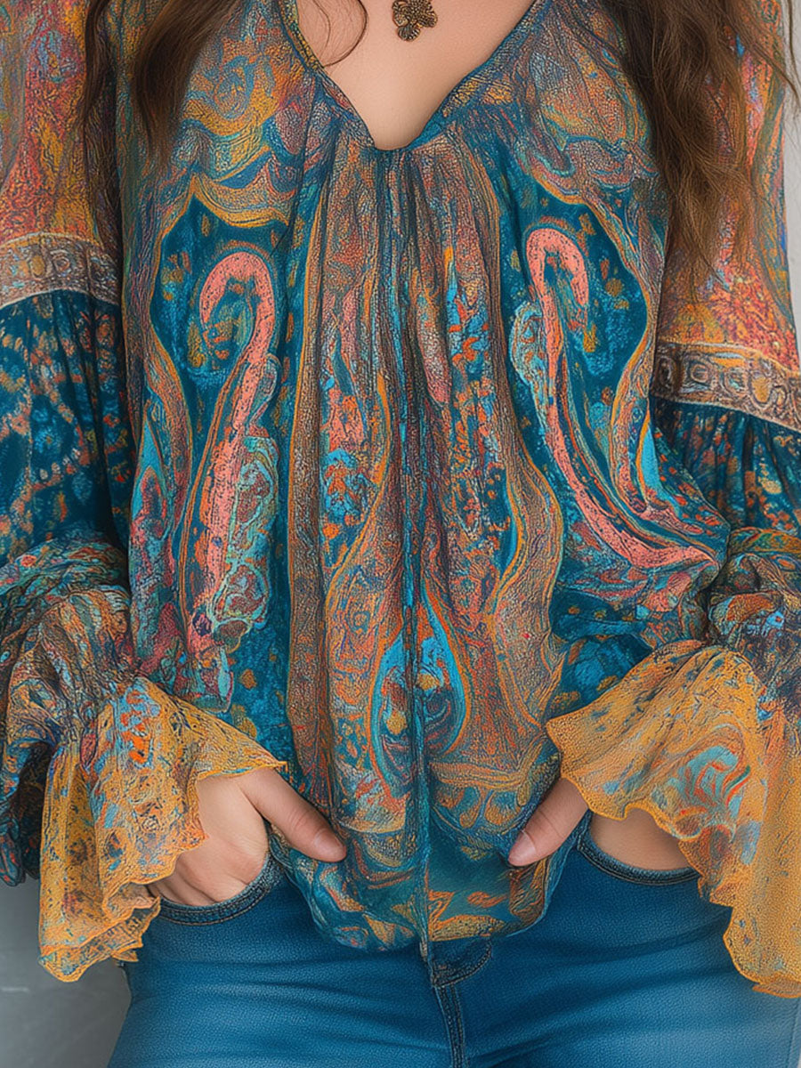 Cyrano | Elegant Flowy Womens Blouse - Image 8