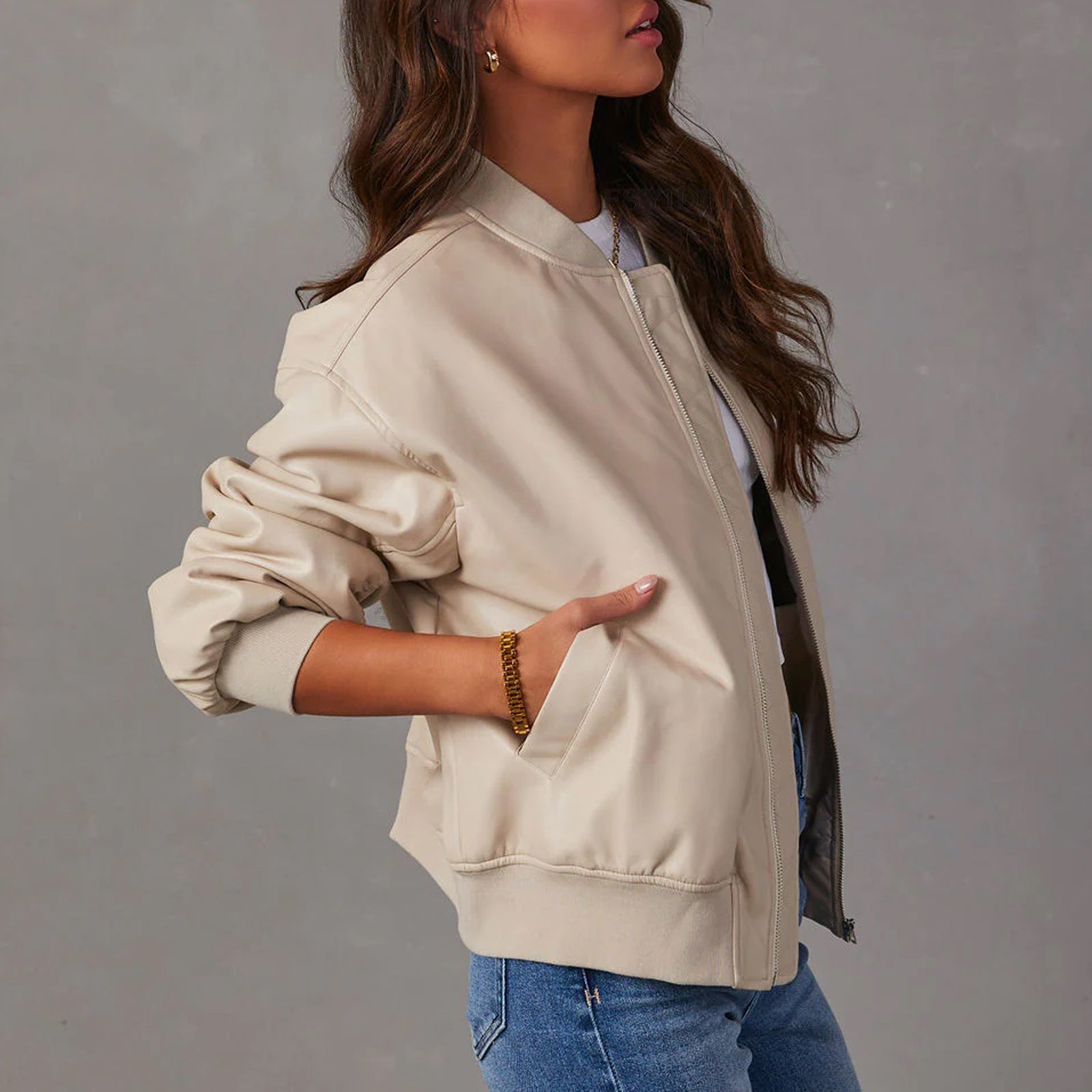 Liv Leather Jacket - Image 8