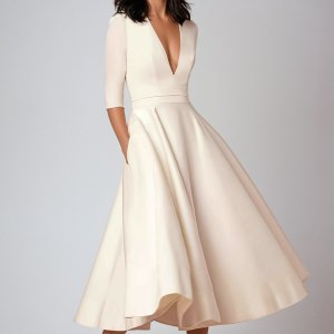 Lani | Elegant & Retro-Inspired Midi Dress
