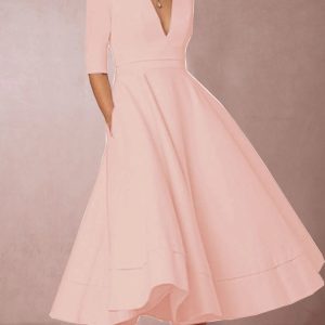 Lani | Elegant & Retro-Inspired Midi Dress - Image 11