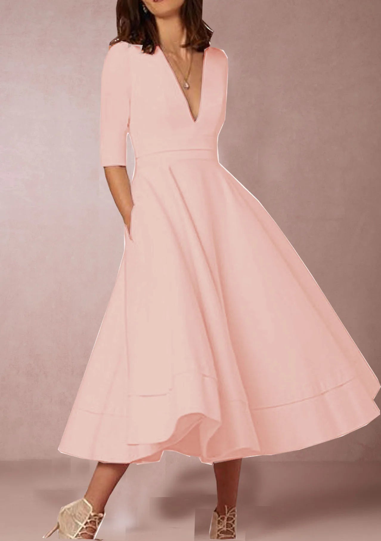 Lani | Elegant & Retro-Inspired Midi Dress - Image 11