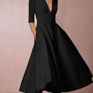 Lani | Elegant & Retro-Inspired Midi Dress - Image 4