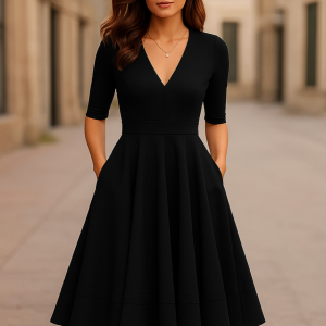 Lani | Elegant & Retro-Inspired Midi Dress - Image 5