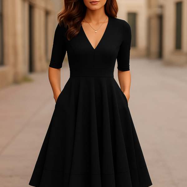 Lani | Elegant & Retro-Inspired Midi Dress