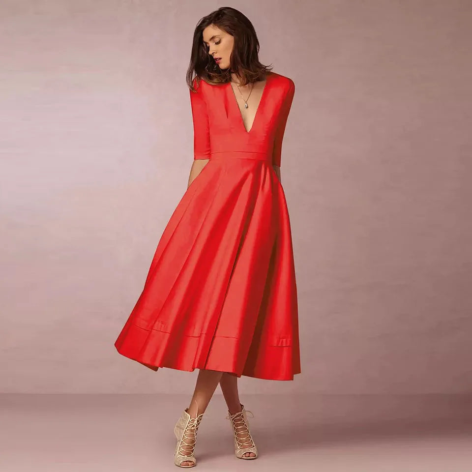 Lani | Elegant & Retro-Inspired Midi Dress - Image 6