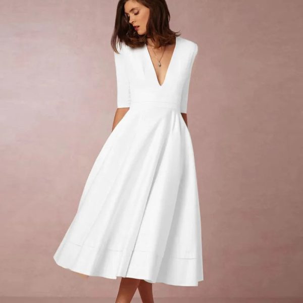 Lani | Elegant & Retro-Inspired Midi Dress