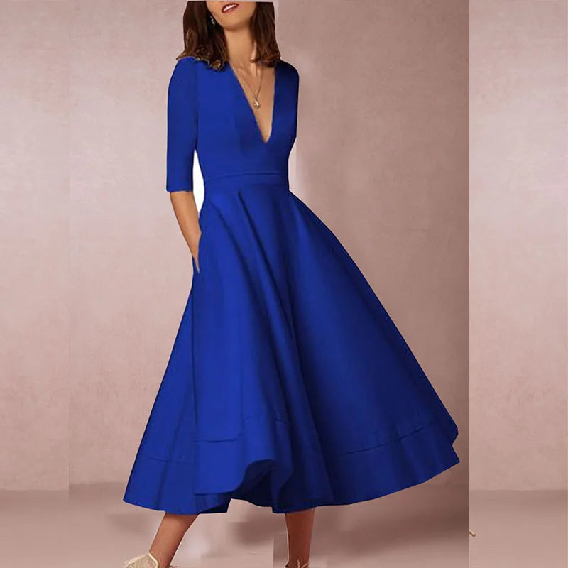 Lani | Elegant & Retro-Inspired Midi Dress - Image 8