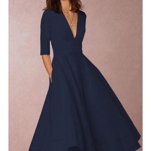 Lani | Elegant & Retro-Inspired Midi Dress - Image 10