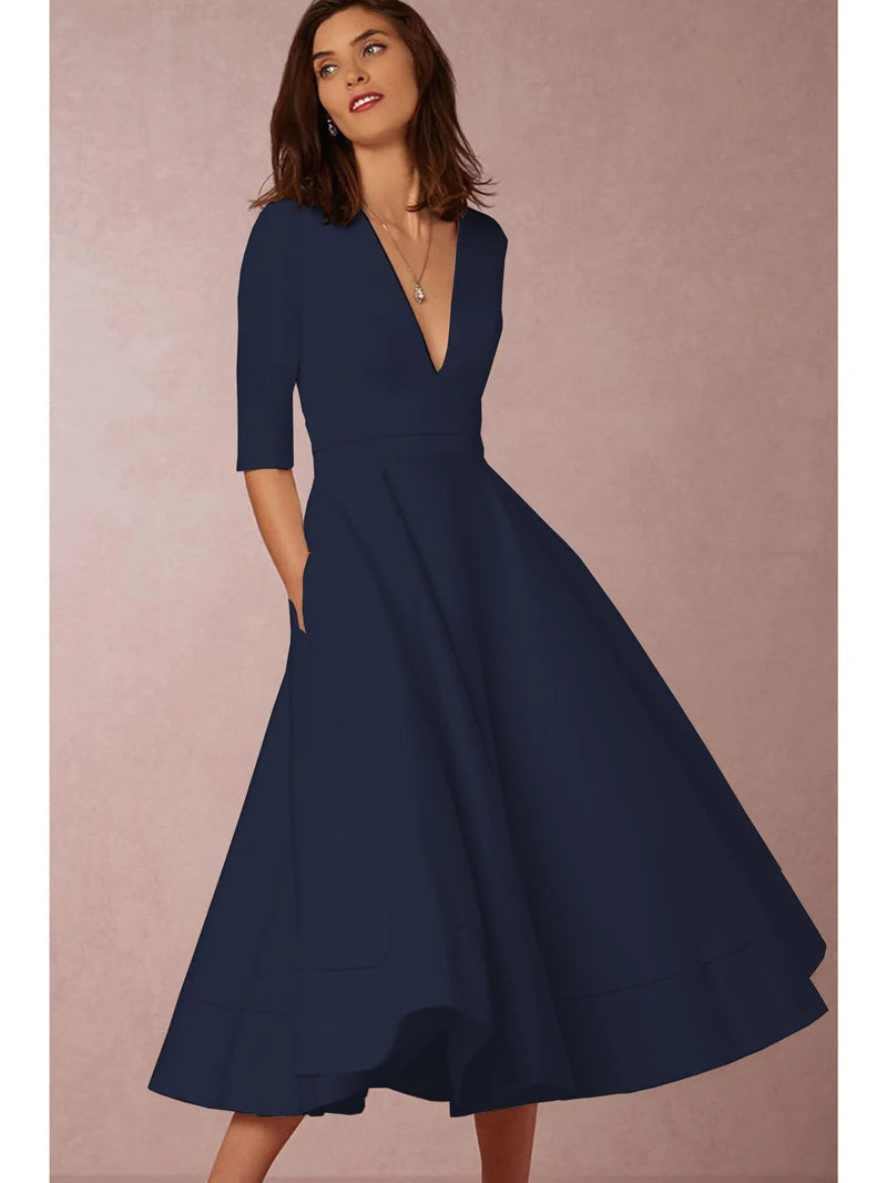 Lani | Elegant & Retro-Inspired Midi Dress - Image 10