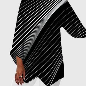 Maya | Elegant Butterfly Print Asymmetric Blouse - Image 2
