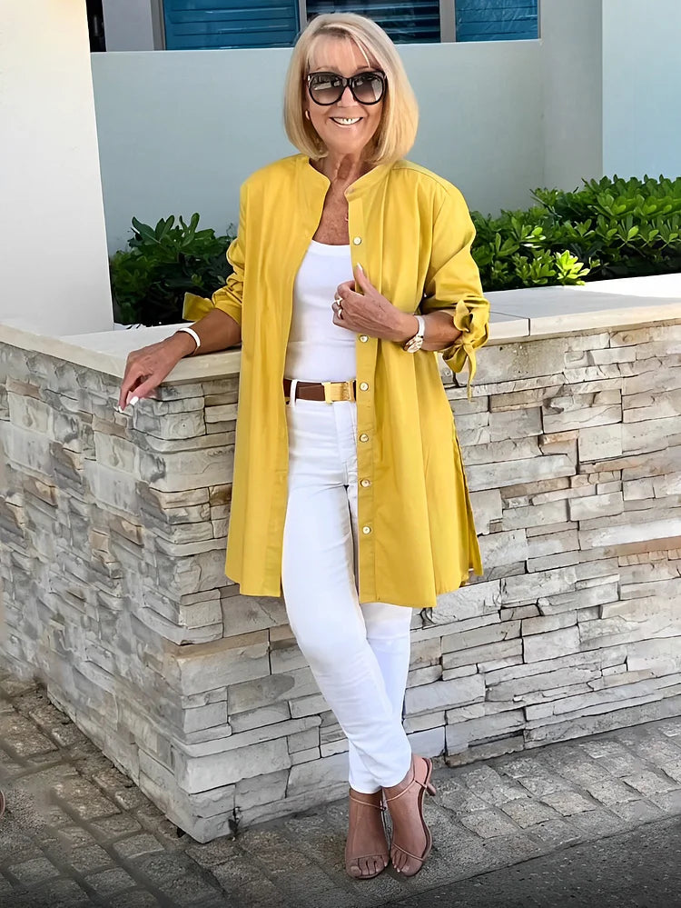 Elyra | Longline Tunic Blouse - Image 1