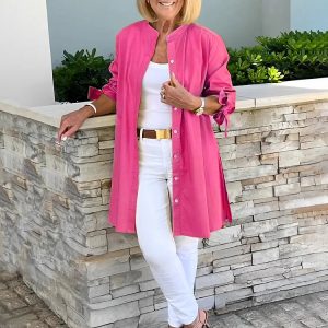 Elyra | Longline Tunic Blouse - Image 2