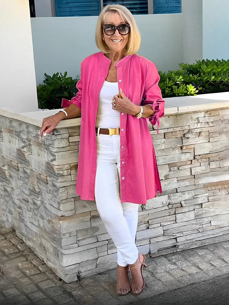 Elyra | Longline Tunic Blouse - Image 2
