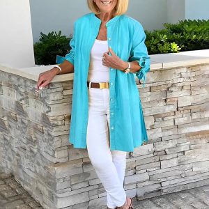 Elyra | Longline Tunic Blouse - Image 8