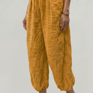 Women's Wide Leg Linen Trousers