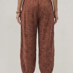 Women's Wide Leg Linen Trousers - Image 11