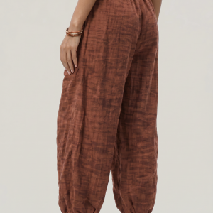 Women's Wide Leg Linen Trousers - Image 12