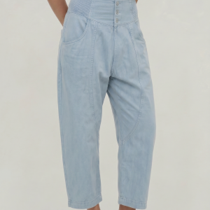Women's Cotton Linen Wide Leg Trousers - Image 8