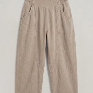 Women's Cotton Linen Wide Leg Trousers - Image 6