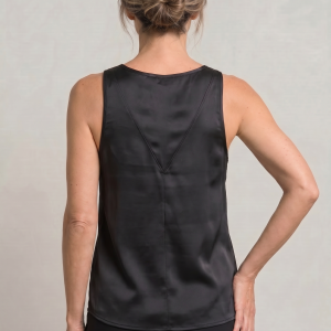 Women's Deep V-Neck Satin Tank Top - Image 9