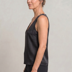 Women's Deep V-Neck Satin Tank Top - Image 8