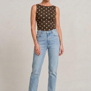 Women's Polka Dot Sleeveless Tank Top ?C Fitted Round Neck Summer Top - Image 17