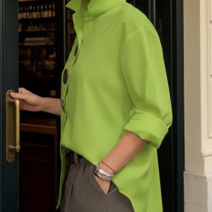Valentina | Women's Elegant High-Neck Blouse - Image 9