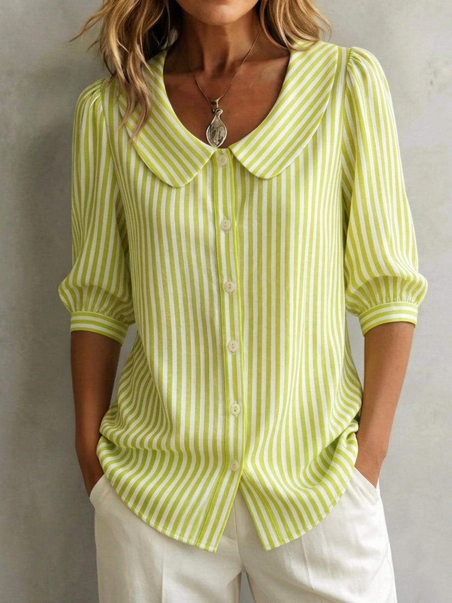 Cassia Striped Blouse - Image 2
