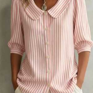 Cassia Striped Blouse - Image 3