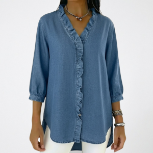 Elena | Elegant Ruffle Blouse