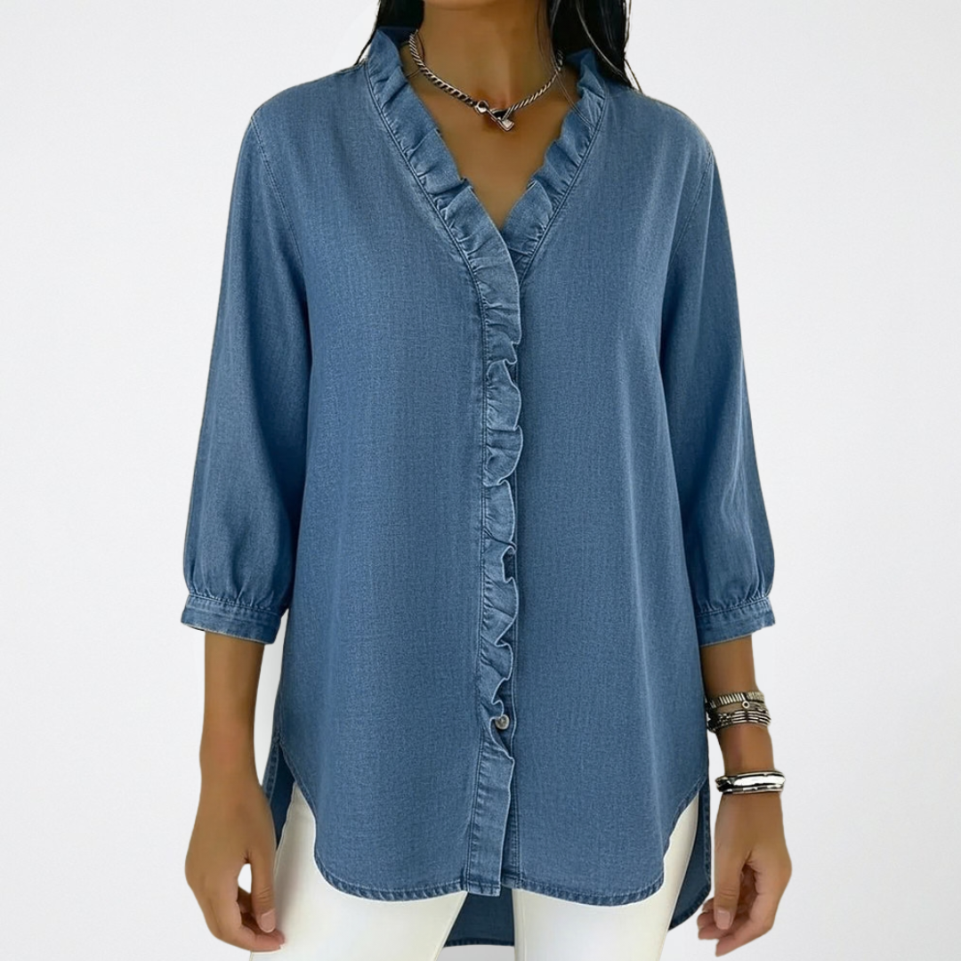 Elena | Elegant Ruffle Blouse - Image 1