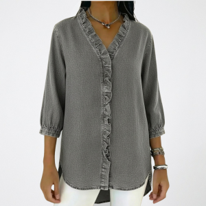Elena | Elegant Ruffle Blouse - Image 3