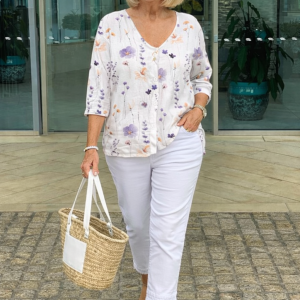 Rosalie | Women's Romantic Floral Blouse - Image 3