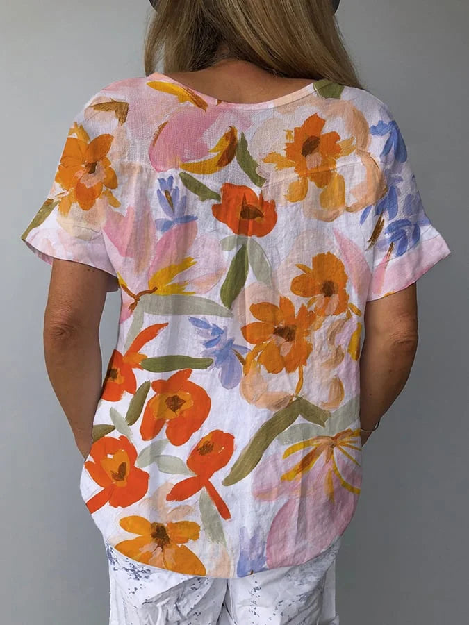Lina | Relaxed Fit Retro Floral Women
