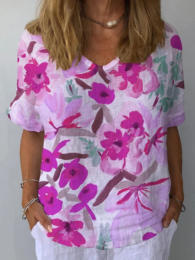 Lina | Relaxed Fit Retro Floral Women