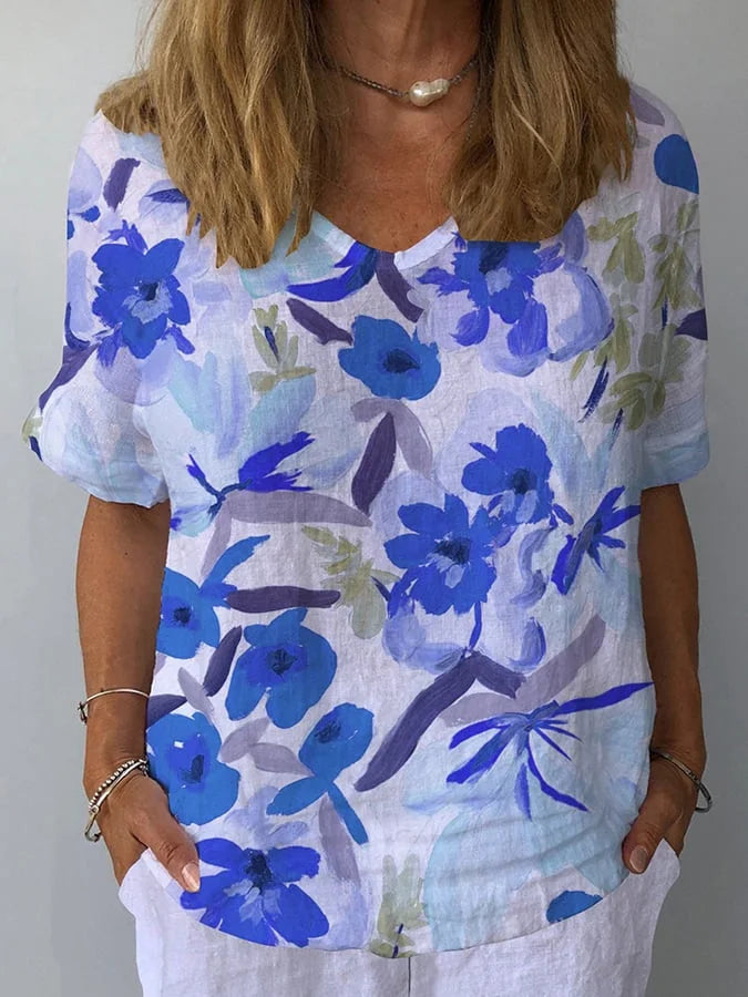 Lina | Relaxed Fit Retro Floral Women