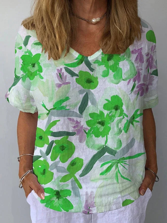 Lina | Relaxed Fit Retro Floral Women