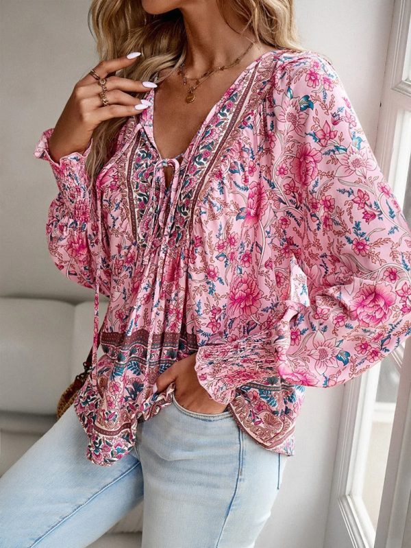 Lunara | Floral Puff Sleeve Summer Top