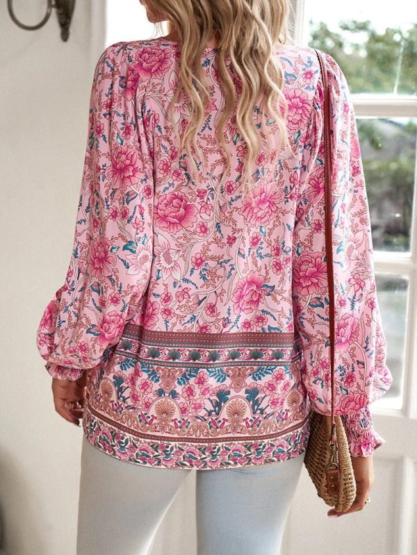 Lunara | Floral Puff Sleeve Summer Top