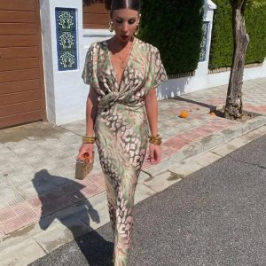 Clarissa Twisted Knot Dress - Image 4