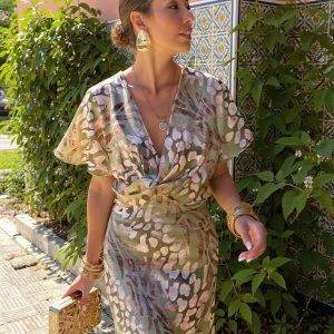 Clarissa Twisted Knot Dress - Image 7