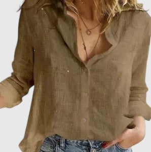 Evelyn | Romantic Botanical V-Neck Floral Blouse - Image 12