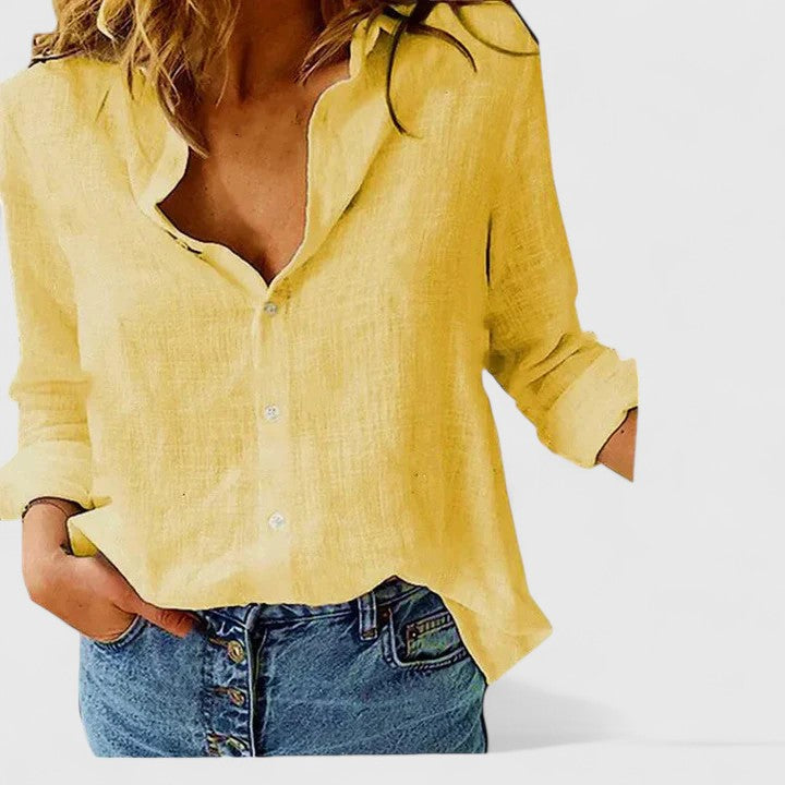 Evelyn | Romantic Botanical V-Neck Floral Blouse - Image 10