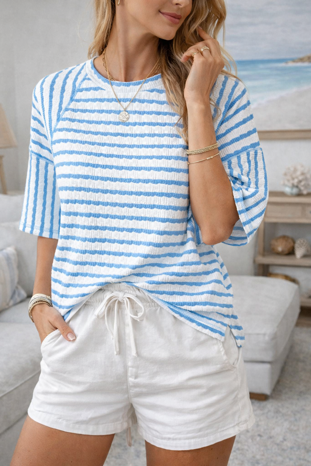 Naomi Striped T-Shirt - Image 2