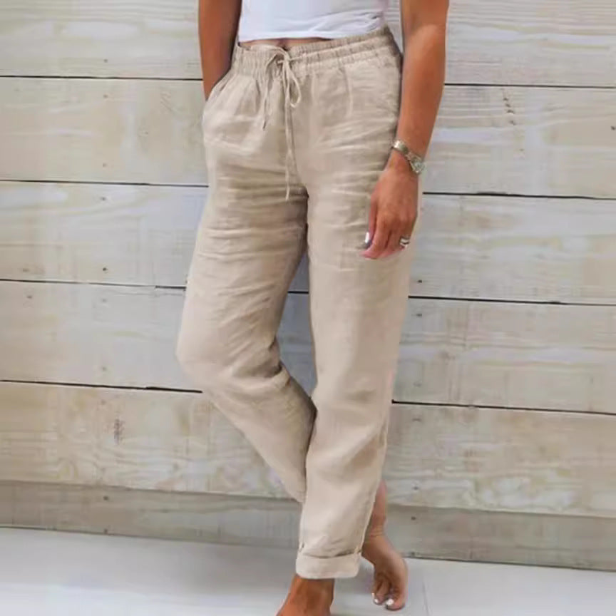 Sylvie Linen Pants - Image 1