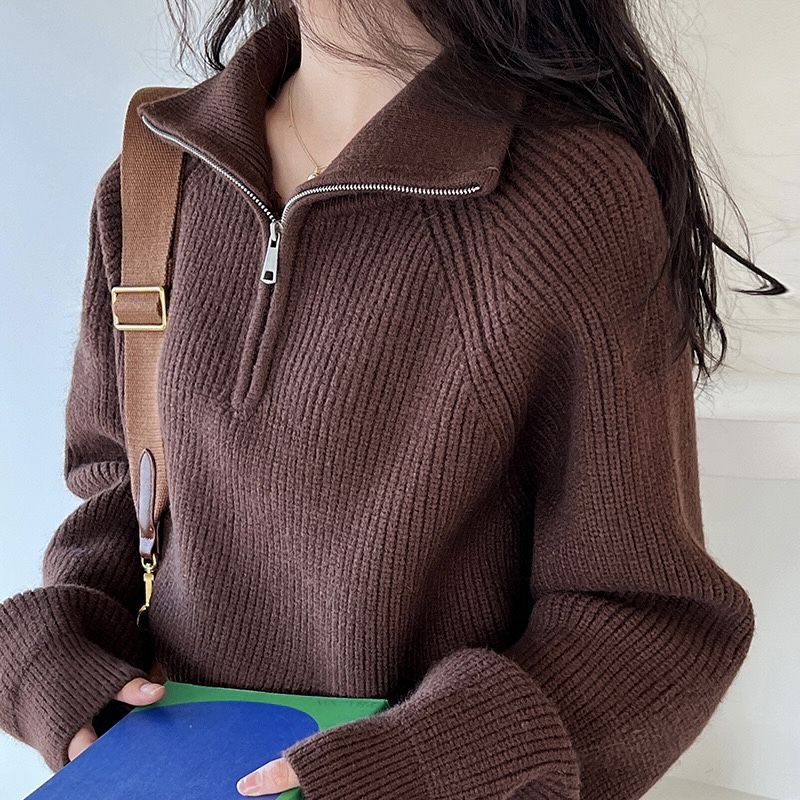 Sofia Soft-Touch Quarter-Zip Sweater - Image 2