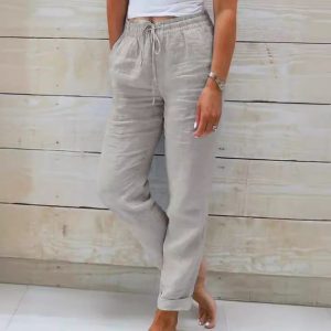 Sylvie Linen Pants - Image 3