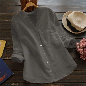 Elowen | Casual Women's Cotton Blouse - Image 7